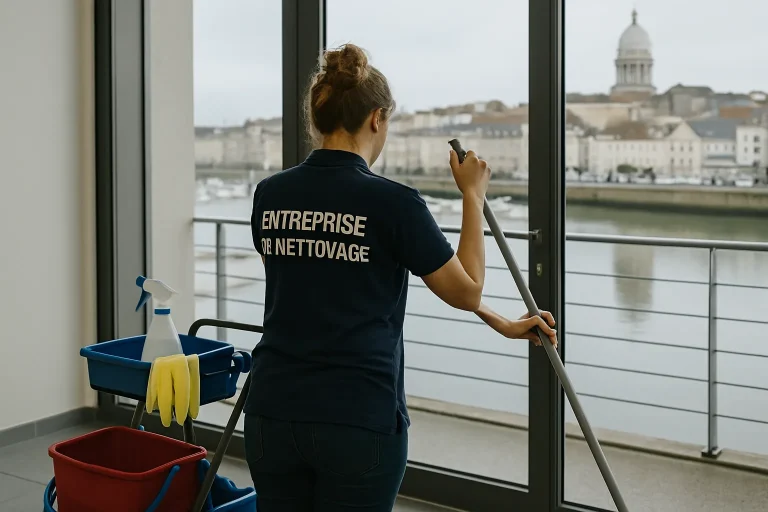 Équipe de nettoyage à Boulogne-Sur-Mer utilisant des équipements modernes dans un appartement.