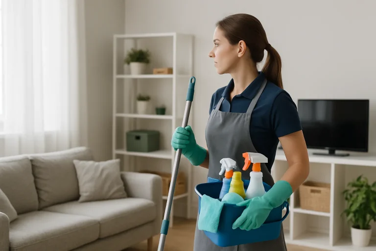 Appartement en désordre à Annoeullin, nécessitant des services de nettoyage professionnel.