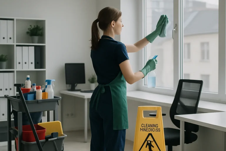 Équipe de nettoyage effectuant un nettoyage en profondeur dans un appartement à Carvin.